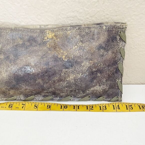 Rare Susan Riedweg Leather clutch Bag Made in USA Southwest - Picture 7 of 9